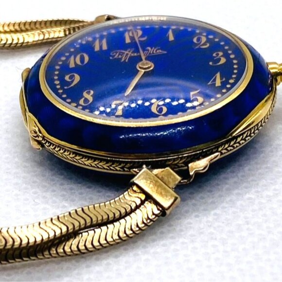 Tiffany & Co 18K Blue Enamel Pocket Wrist Watch Chipped Enamel Watch main image 16